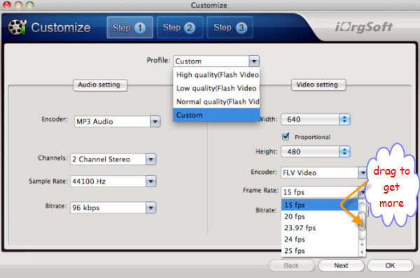 set audio video output flash video mac