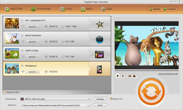 Convert flv, f4v to windows movie maker with iorgsoft video converter