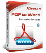 iOrgsoft PDF to Word Converter for mac